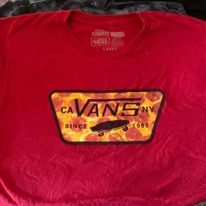 Men’s vans T-shirt size large pizza